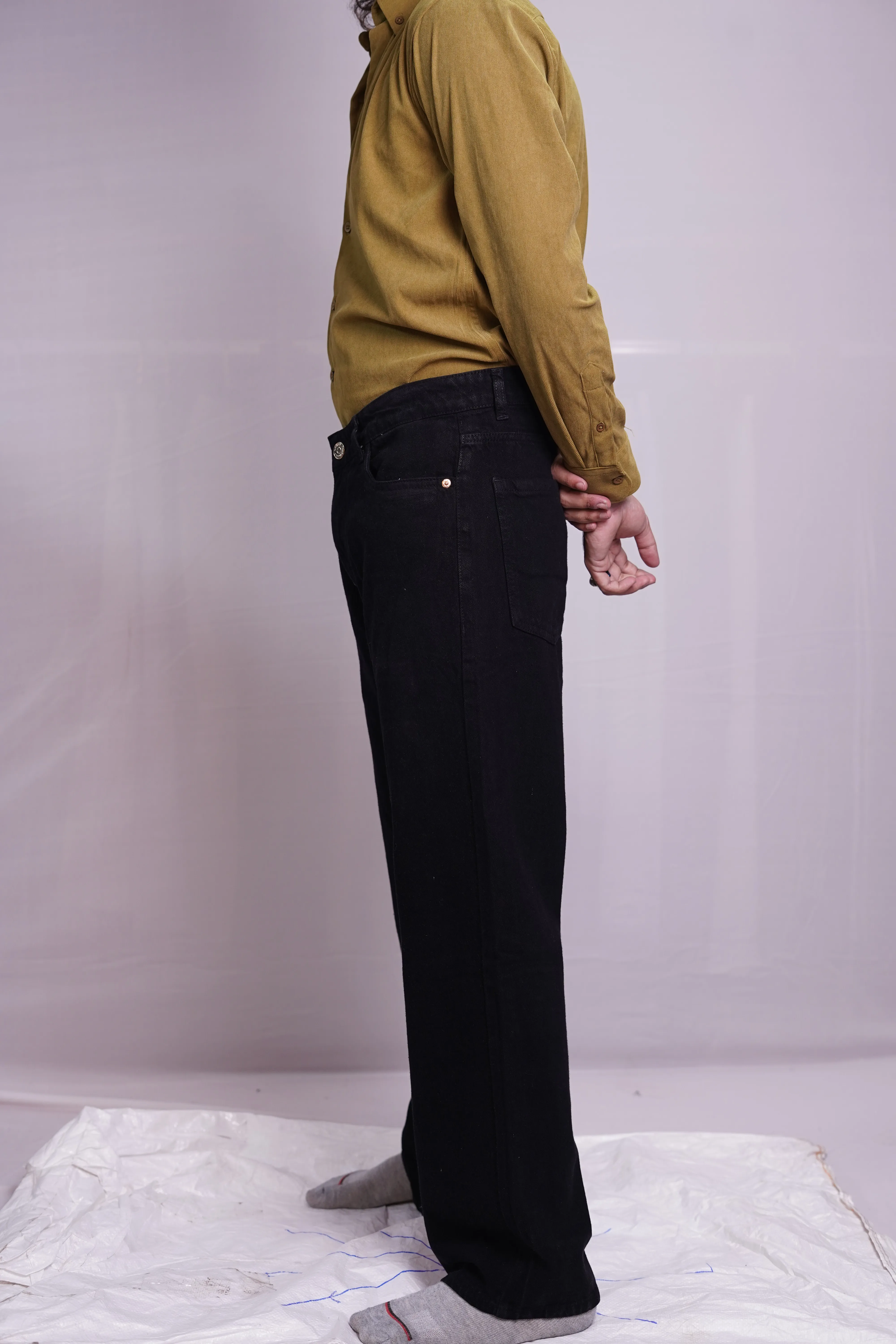 JET BLACK BAGGY DENIM PANT, photo 3 of 4