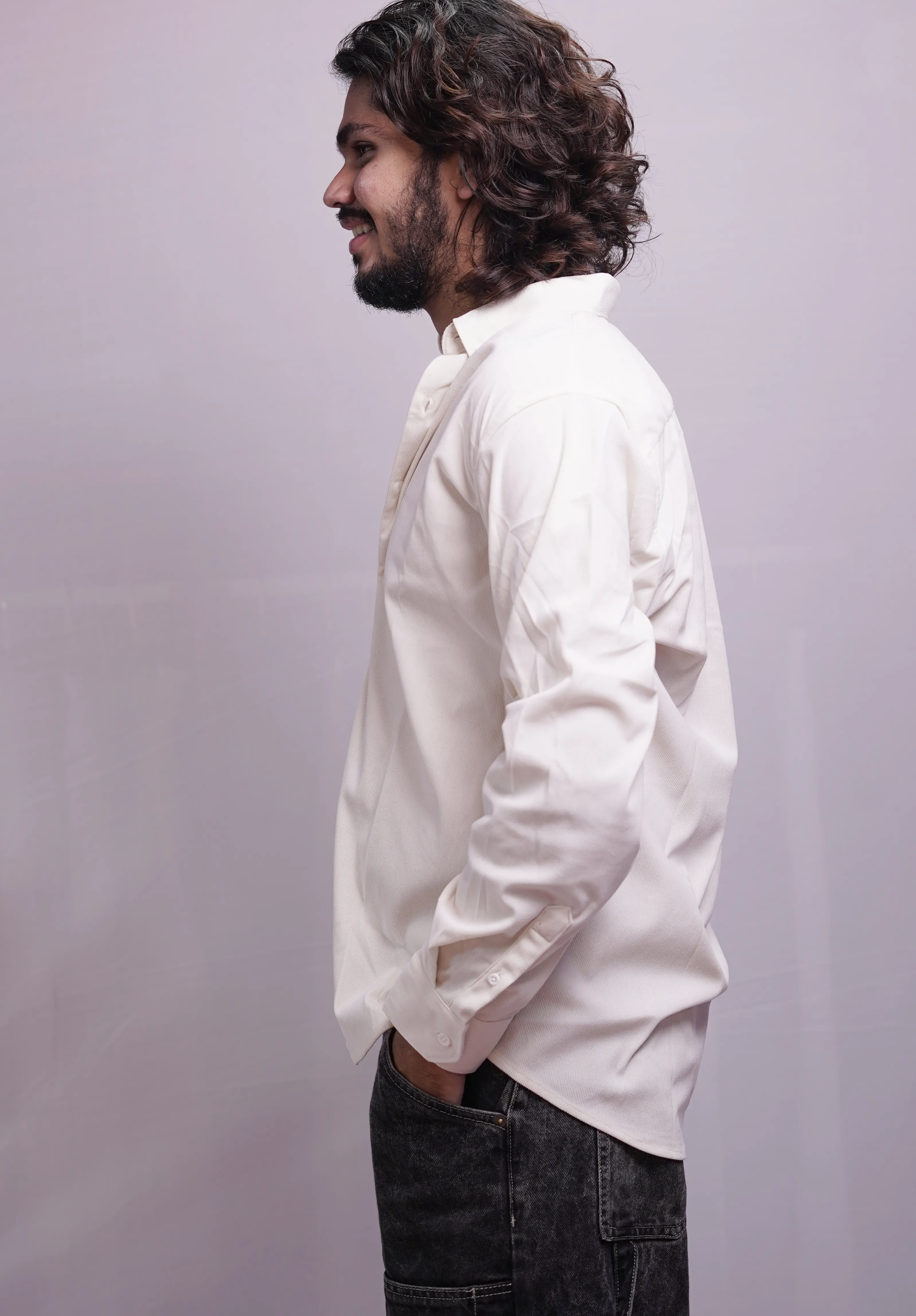 WHITE CODROY SHIRT, photo 2 of 4