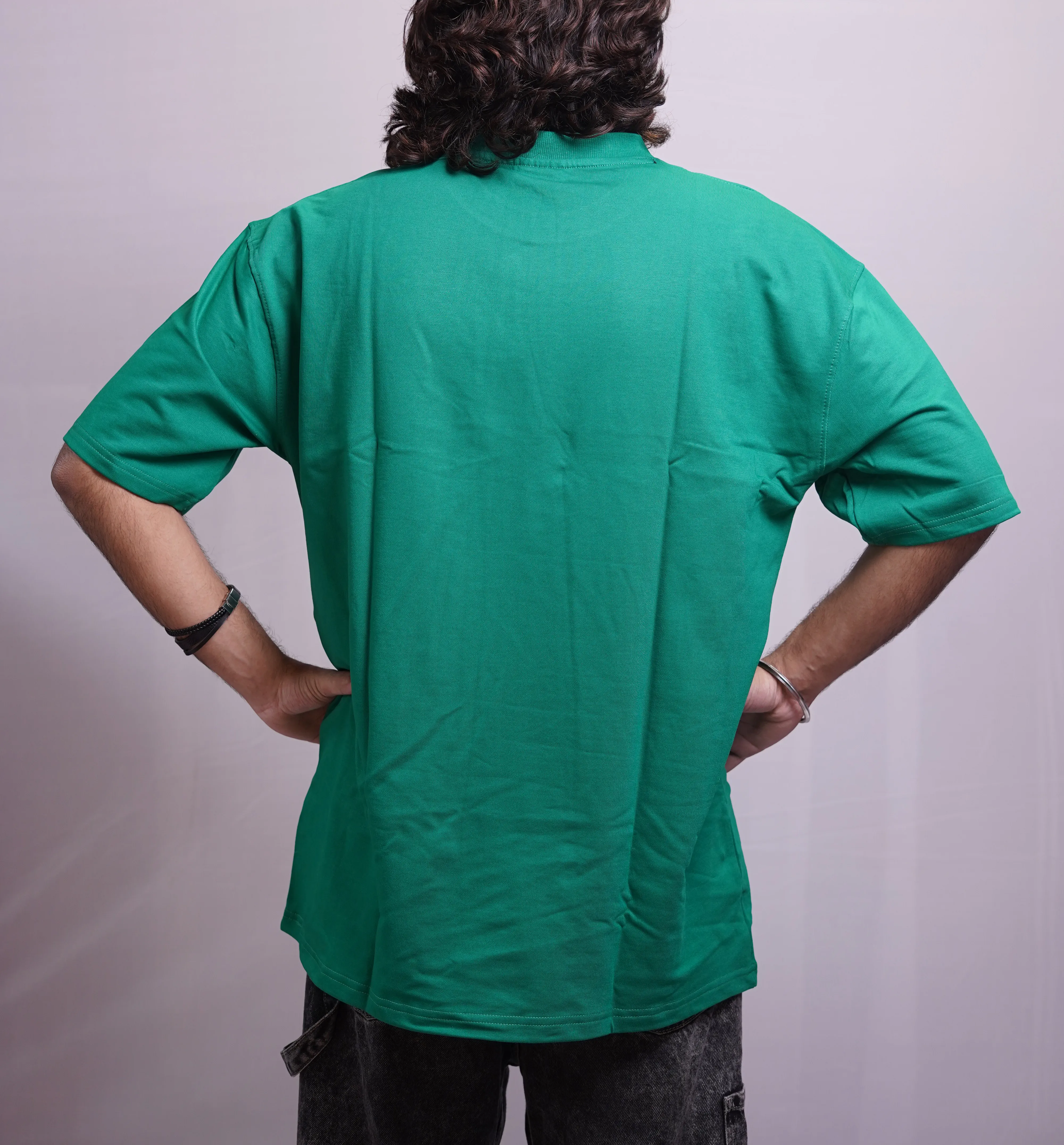 GREEN PLAIN OVERSIZED SHIRT, photo 3 of 3