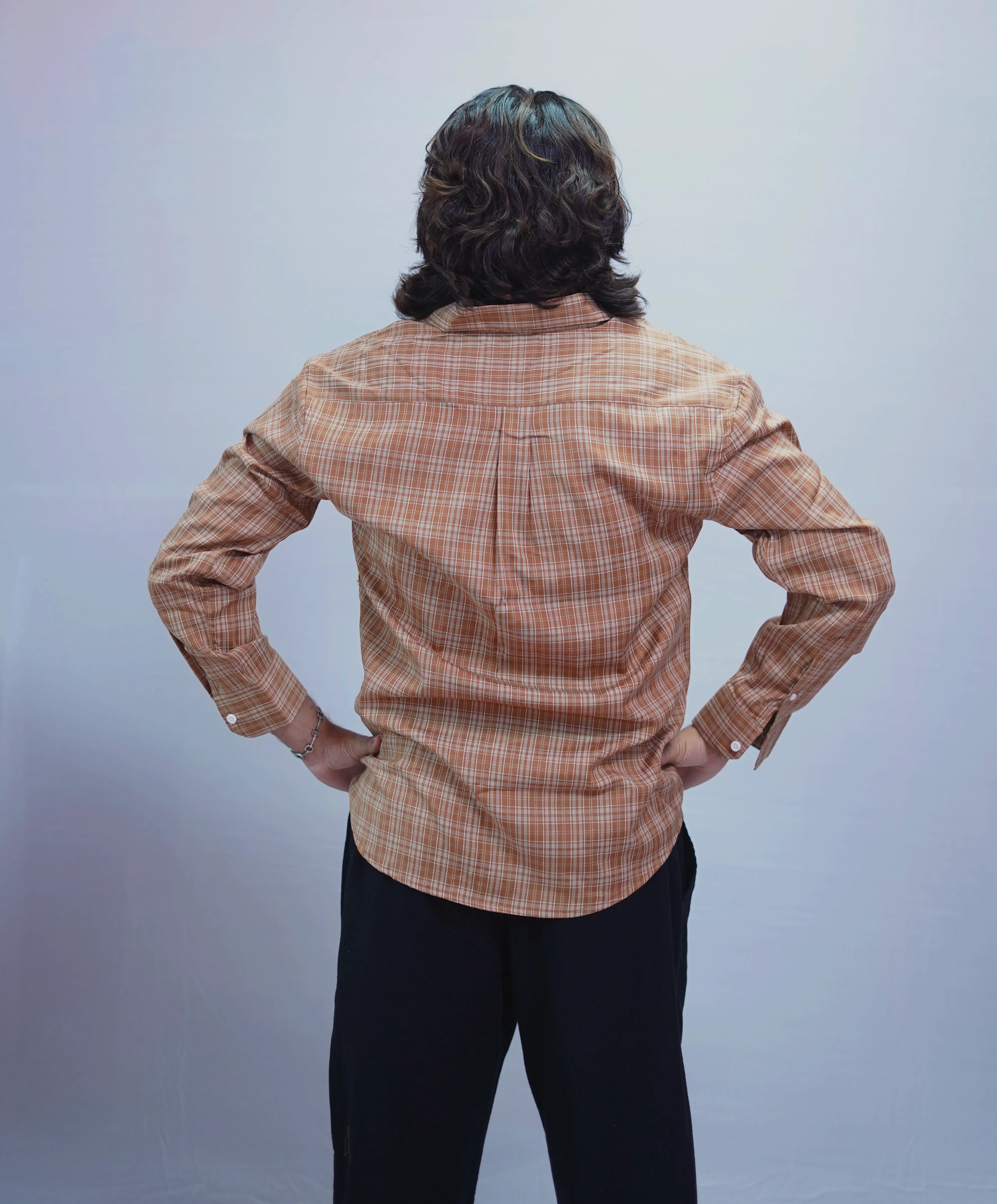 LR CARAMEL BROWN CHECKS