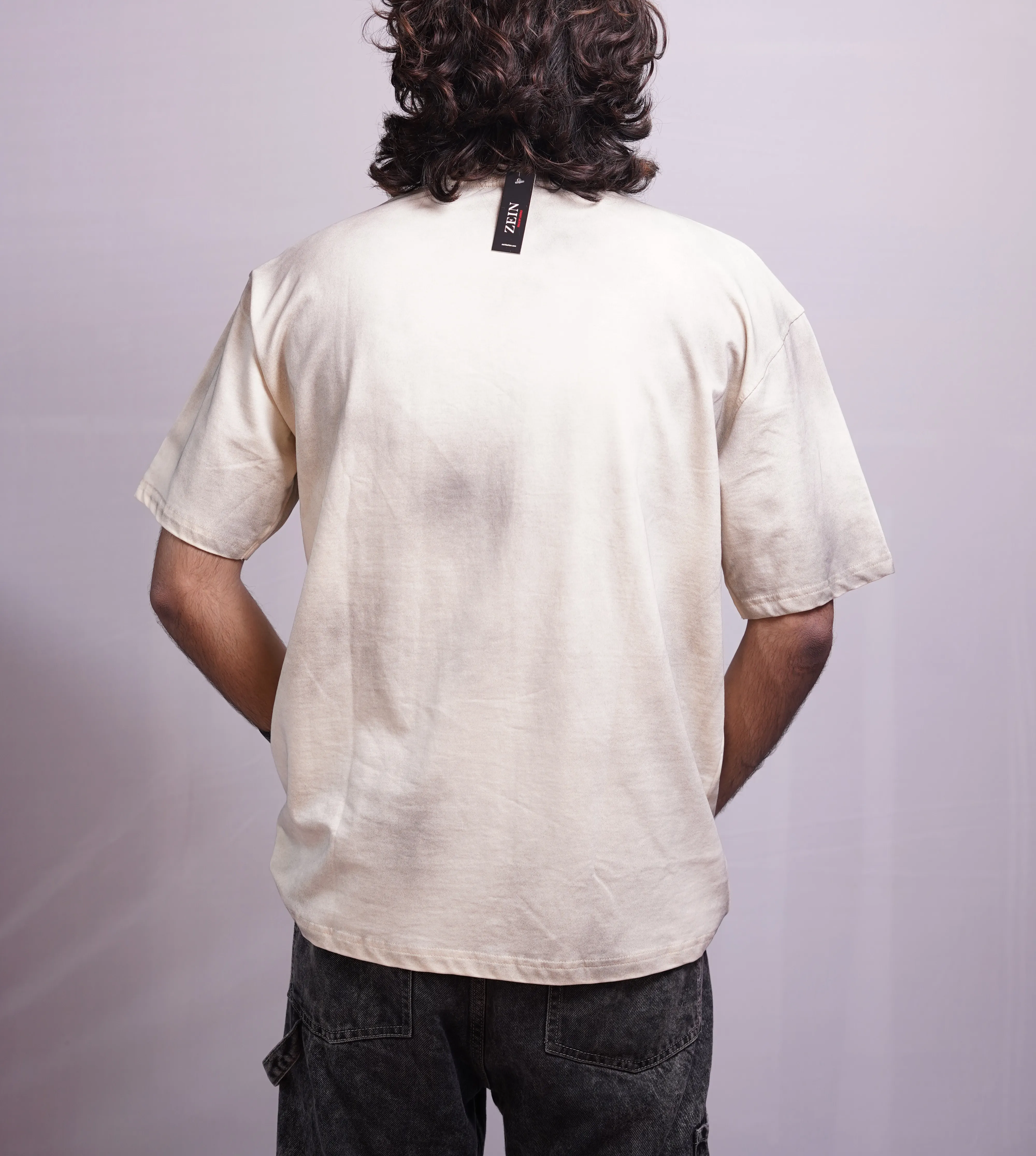 WASHED BEIGE OVERSIZED TEES, photo 4 of 4