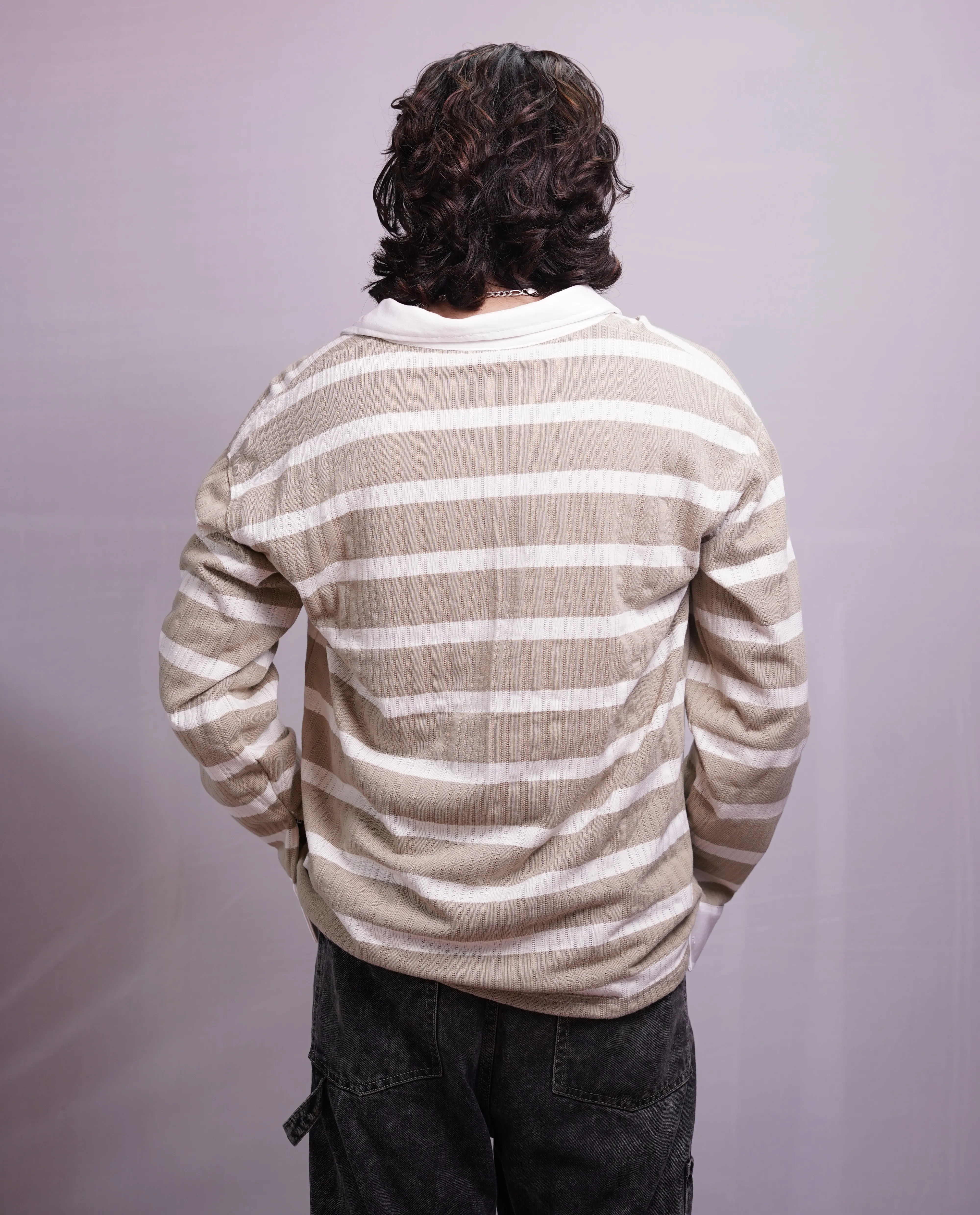 SEPIA SANDAL COLLAR FULLSLEEVE TEES, photo 4 of 4