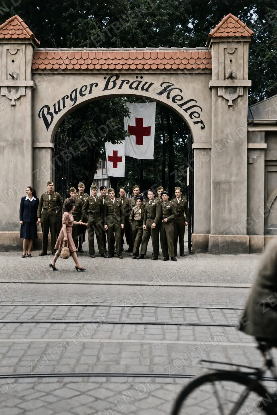 Bürgerbräukeller als American Red Cross Club