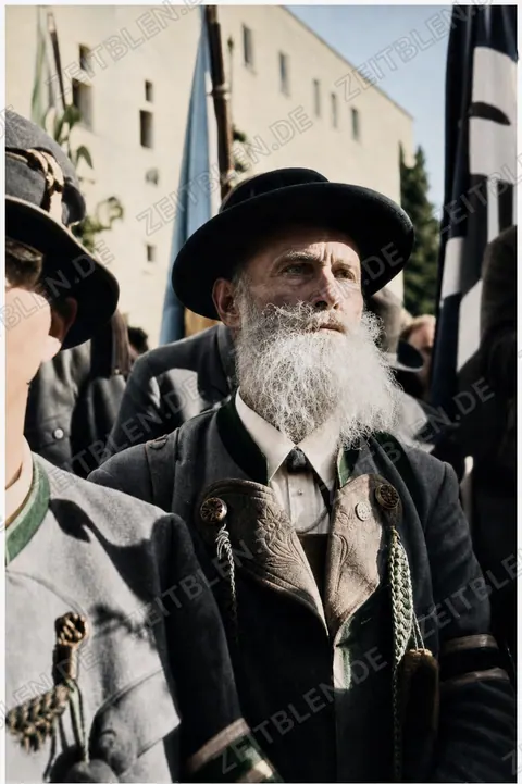 Festzugteilnehmer bei der 1200-Jahr-Feier Tegernsees, 1946