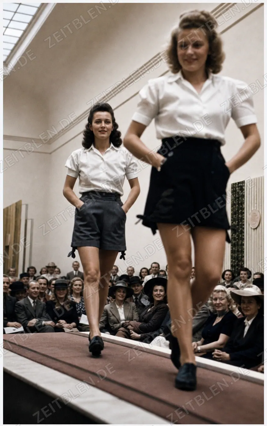 Models auf dem Laufsteg im Haus der Kunst