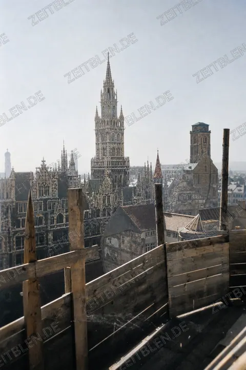 Stadtblick aus dem Dachstuhl der wiederaufgebauten Frauenkirche