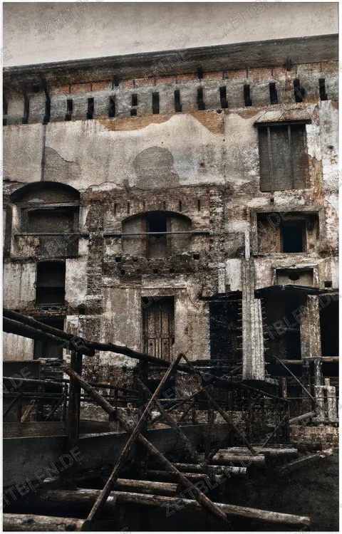 Ruine des Residenztheaters während des Wiederaufbaus
