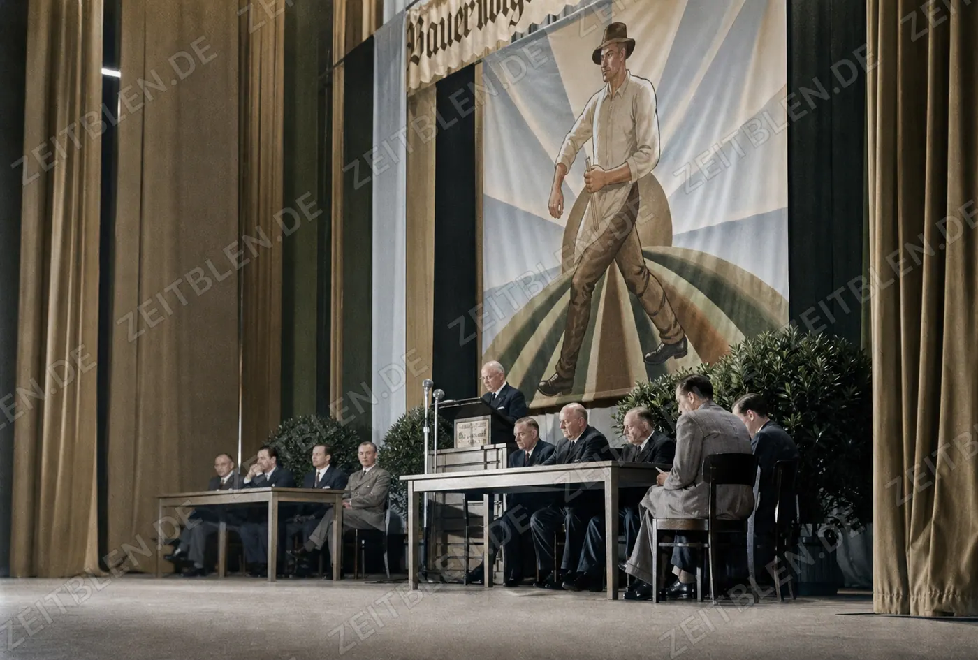 Bauernkundgebung in der Jubilee-Hall