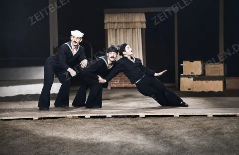 Komische Bühnen- oder Artistennummer im Circus Krone