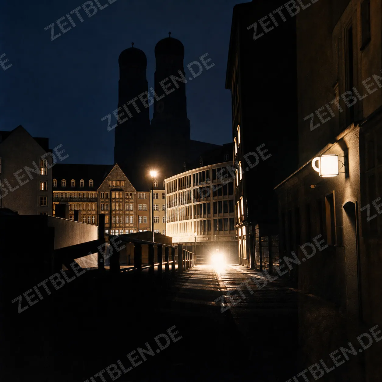 Abendblick auf die Münchner Frauenkirche