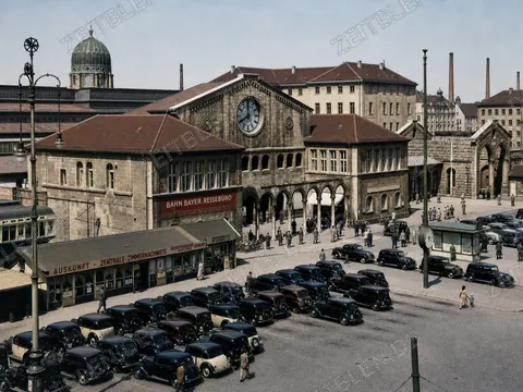 Bahnhofplatz vor dem Münchner Hauptbahnhof