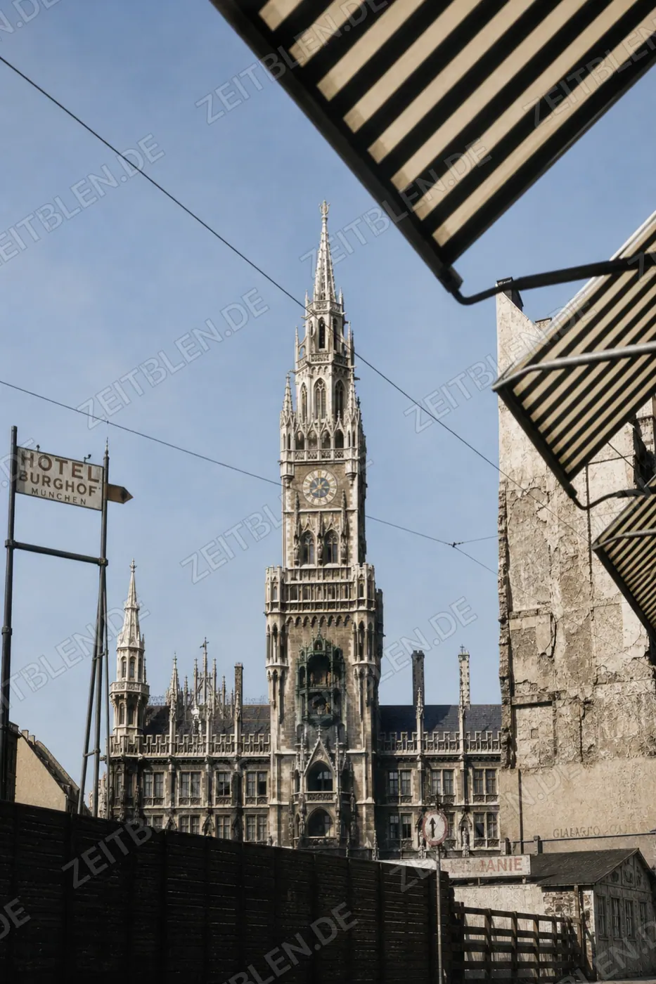 Blick auf das Neue Rathaus am Marienplatz
