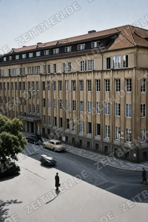 Fassade des Bayerischen Rundfunks in München