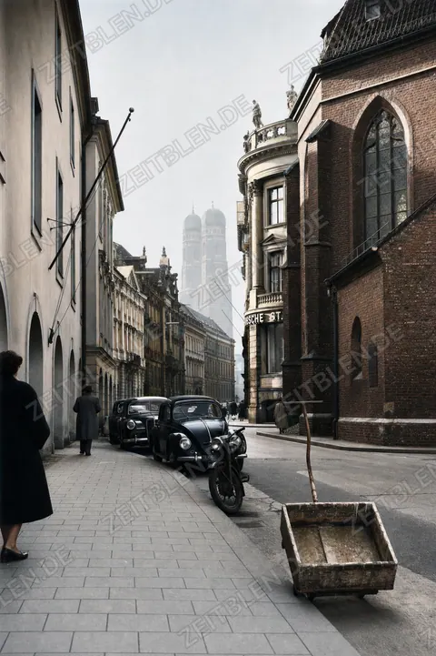 Altstadtgasse mit Blick zur Frauenkirche