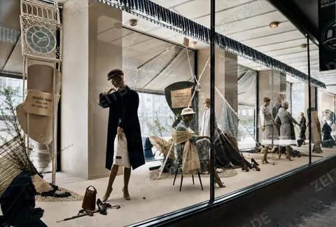 Münchner Schaufenster mit Damenmode