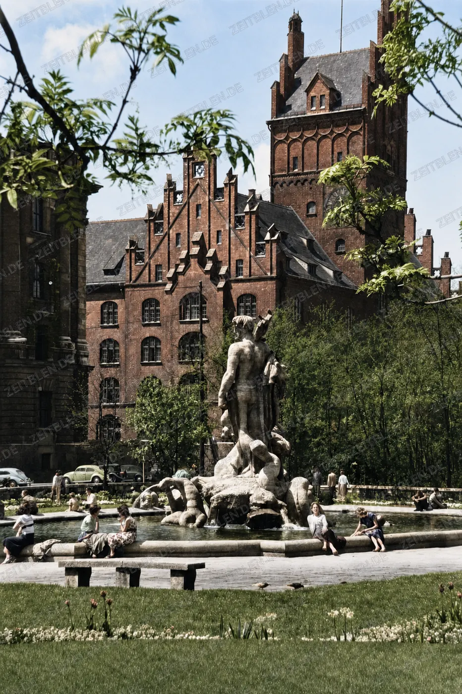 Neptunbrunnen im Alten Botanischen Garten
