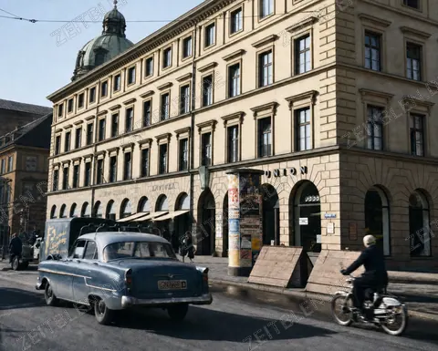 Geschäftshaus am Odeonsplatz mit Theatinerkirche
