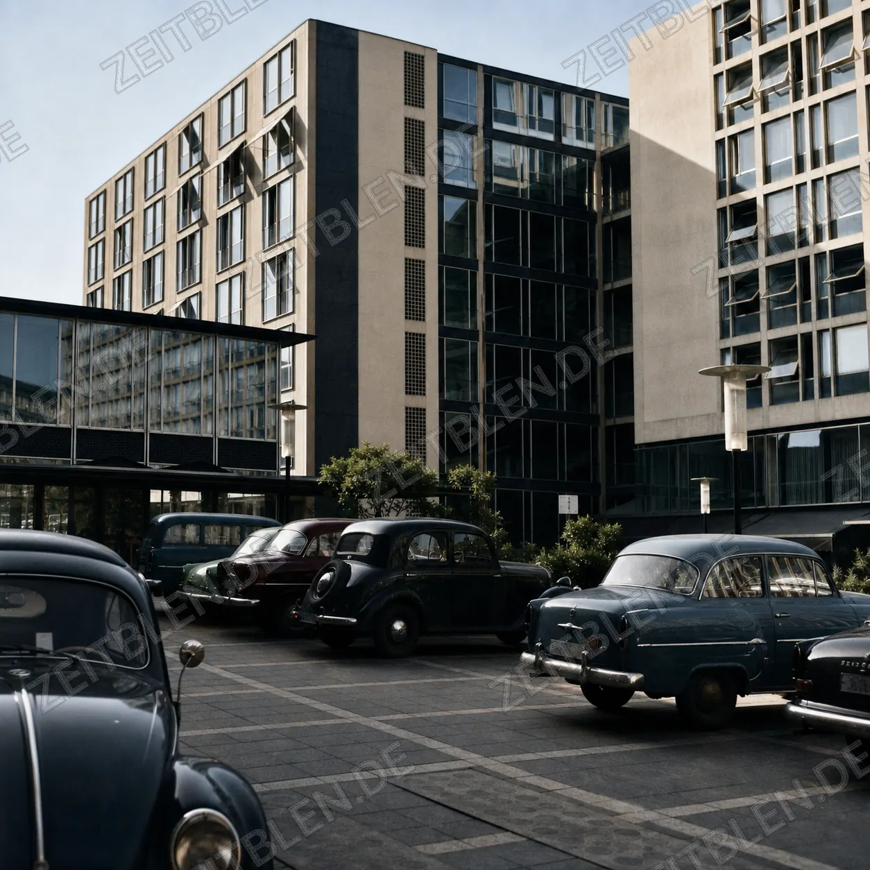 Parkende Autos an der Neuen Maxburg