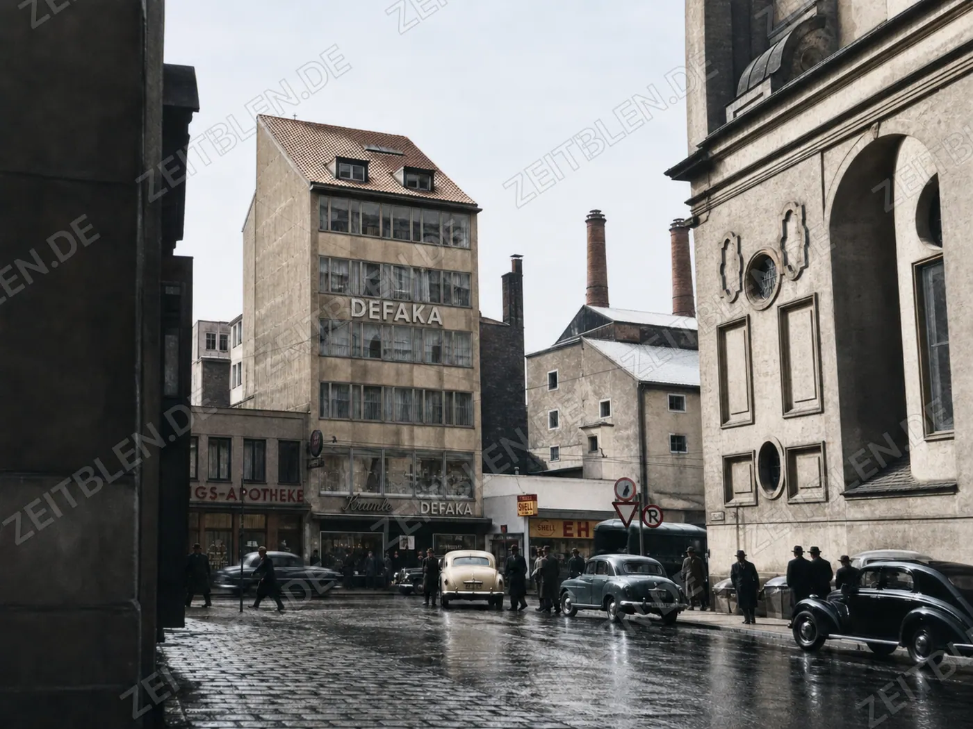 Münchner Innenstadt mit DEFAKA-Haus