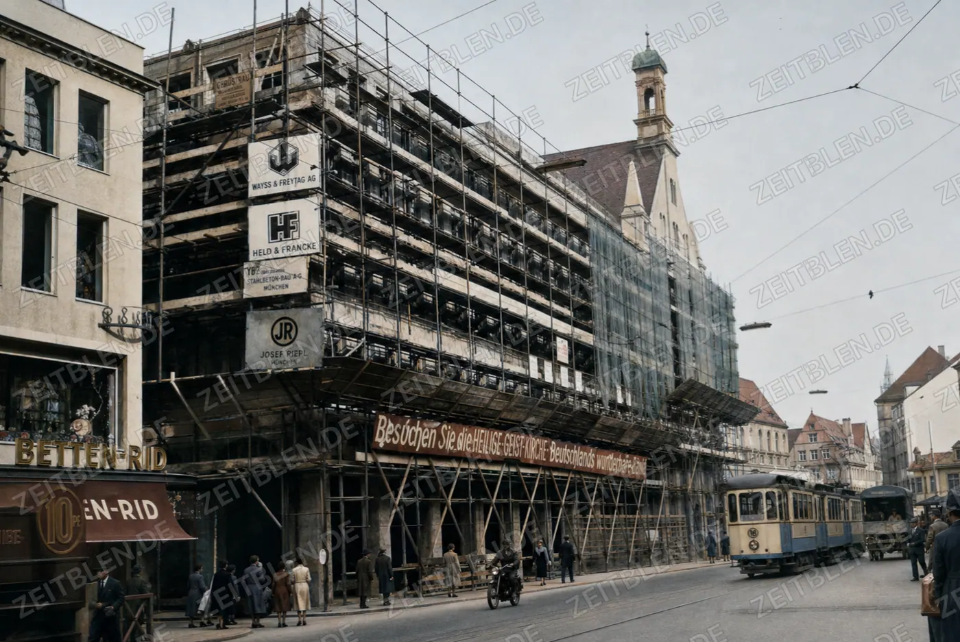 Baustelle an der Heilig-Geist-Kirche in München