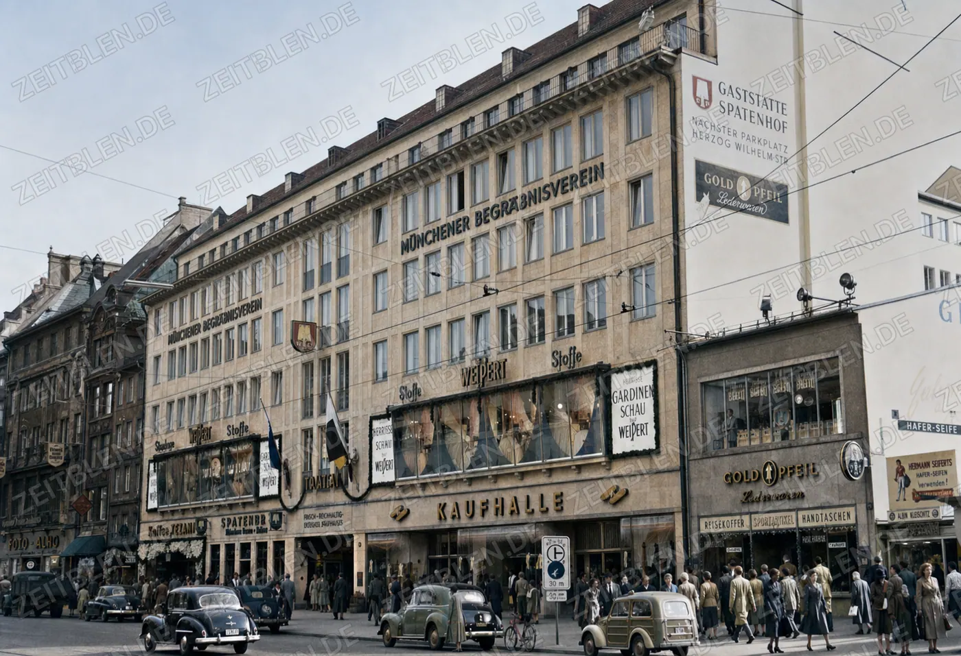Kaufhalle an der Neuhauser Straße in München