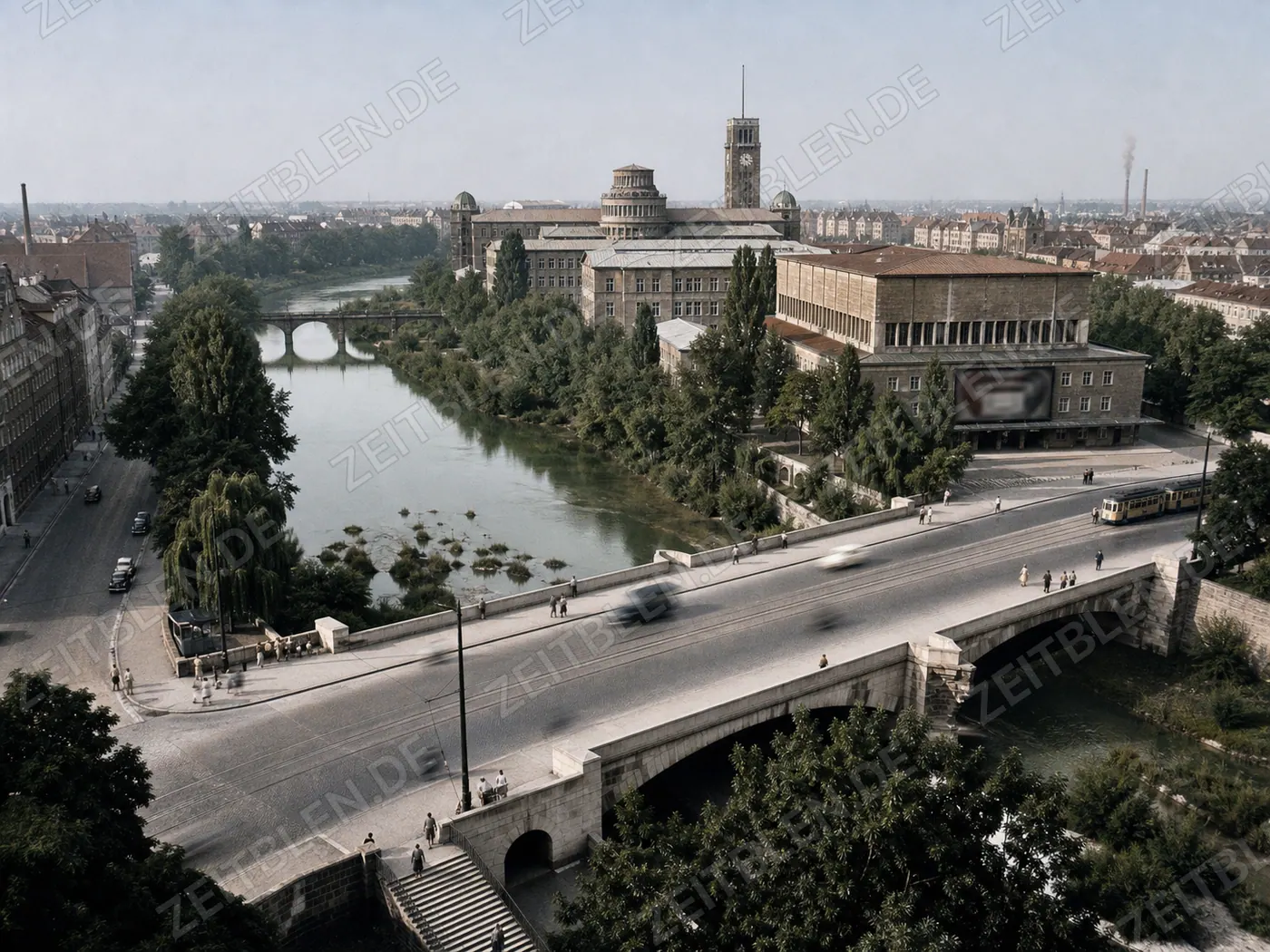 Ludwigsbrücke und Deutsches Museum auf der Museumsinsel