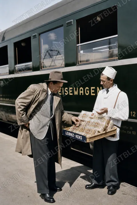Snackverkauf am Speisewagen im Münchner Hauptbahnhof
