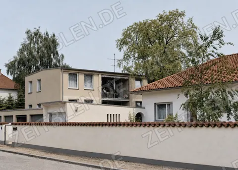 Wohnhauszeile am Münchner Stadtrand