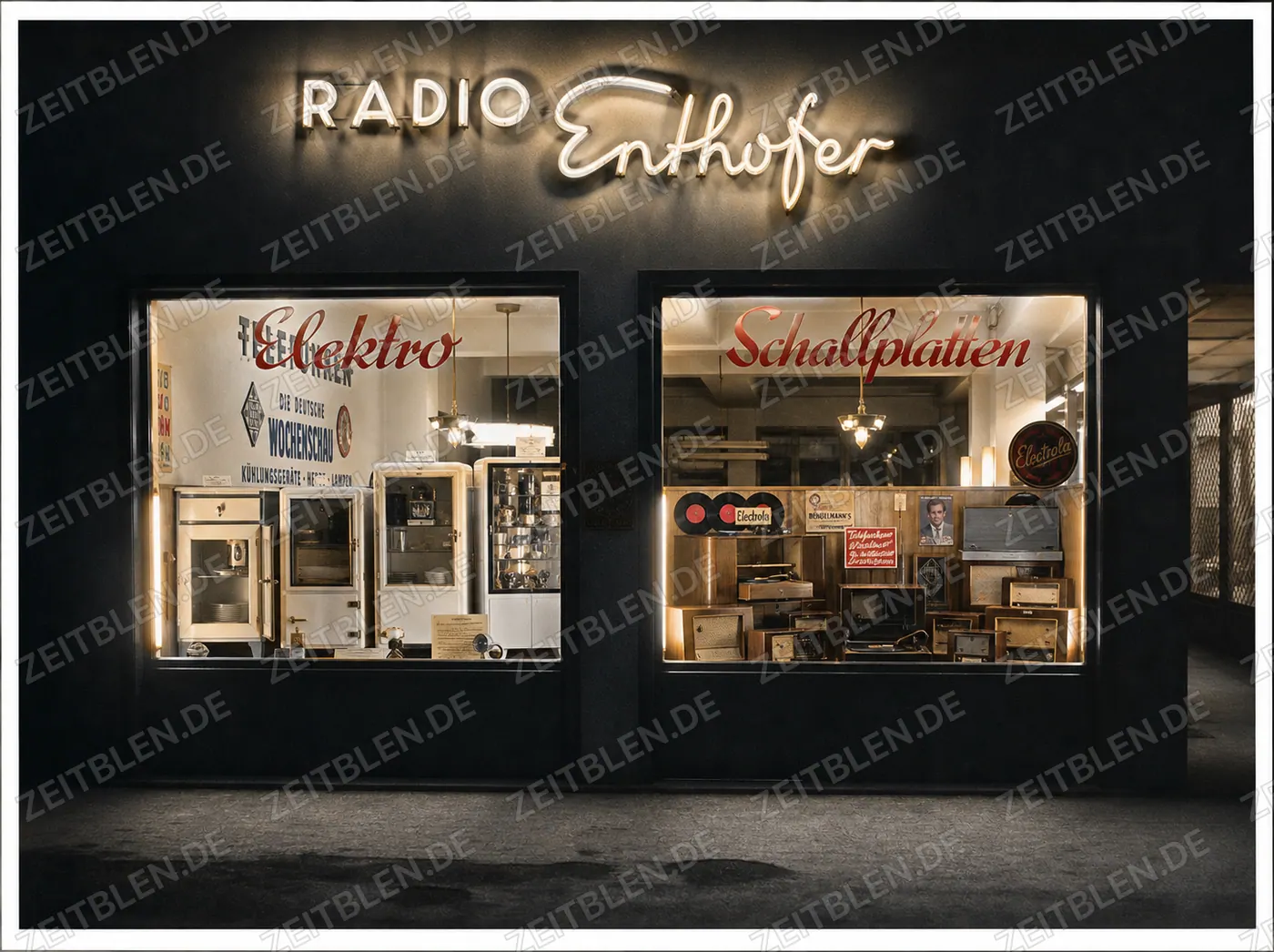 Schaufenster von Radio Enthofer
