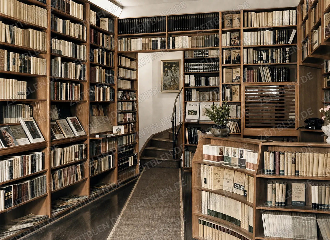 Innenraum der Buchhandlung Ludwig in der Theatinerstraße
