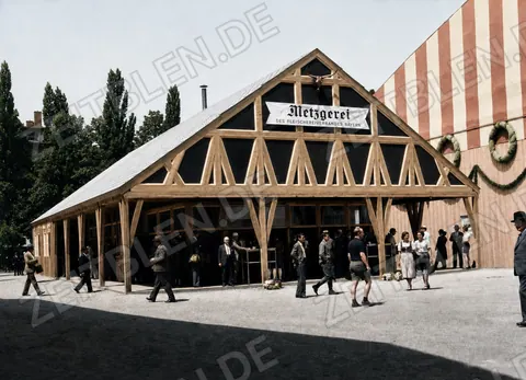 Metzgerei-Pavillon des Fleischereiverbandes Bayern auf der Handwerksmesse