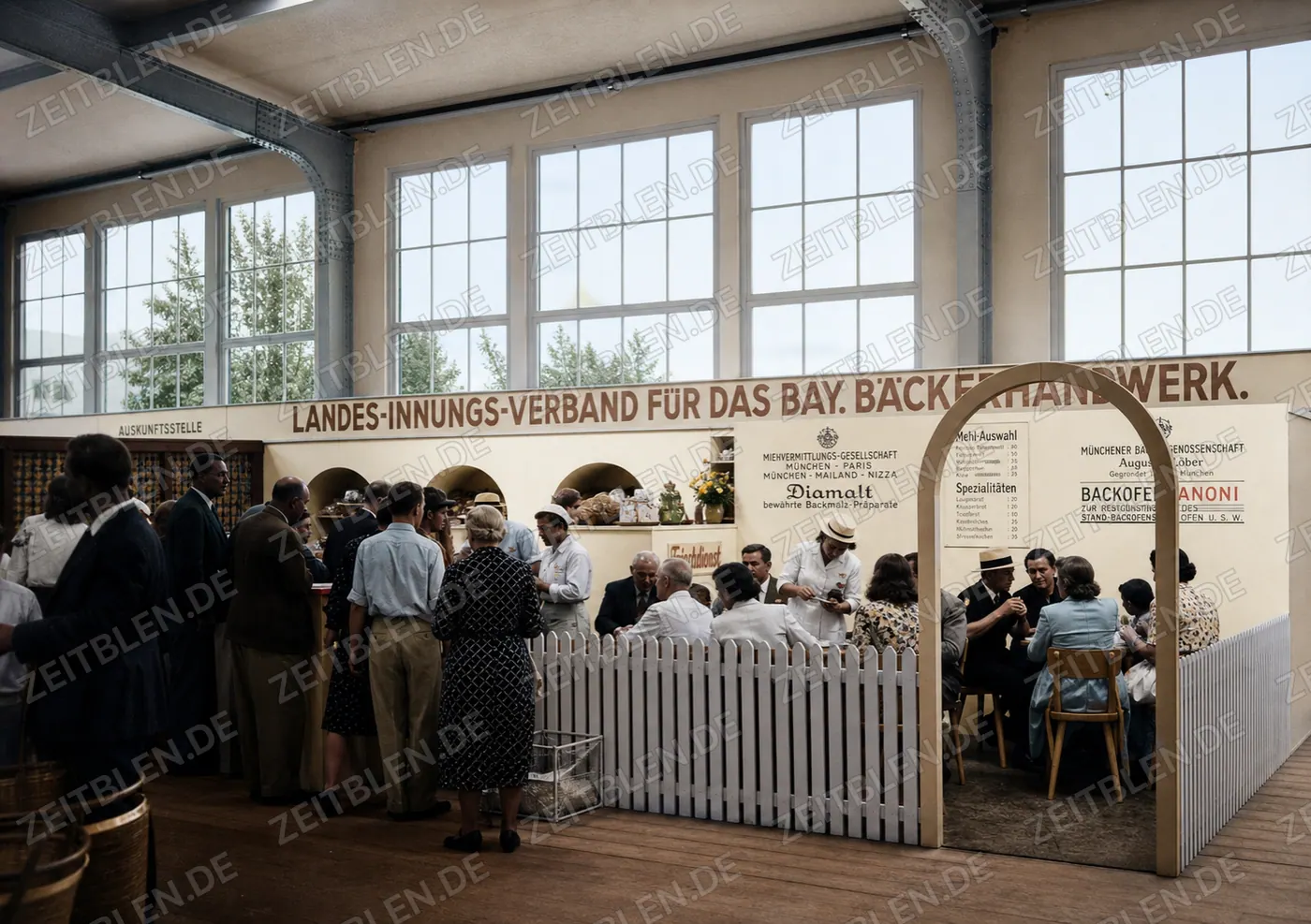 Stand des bayerischen Bäckerhandwerks auf der Handwerksmesse