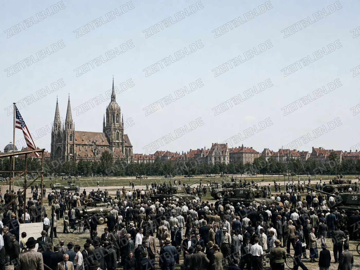 Panzer- und Geräteschau der US Army an der Theresienwiese