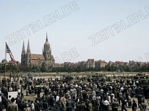 Panzer- und Geräteschau der US Army an der Theresienwiese