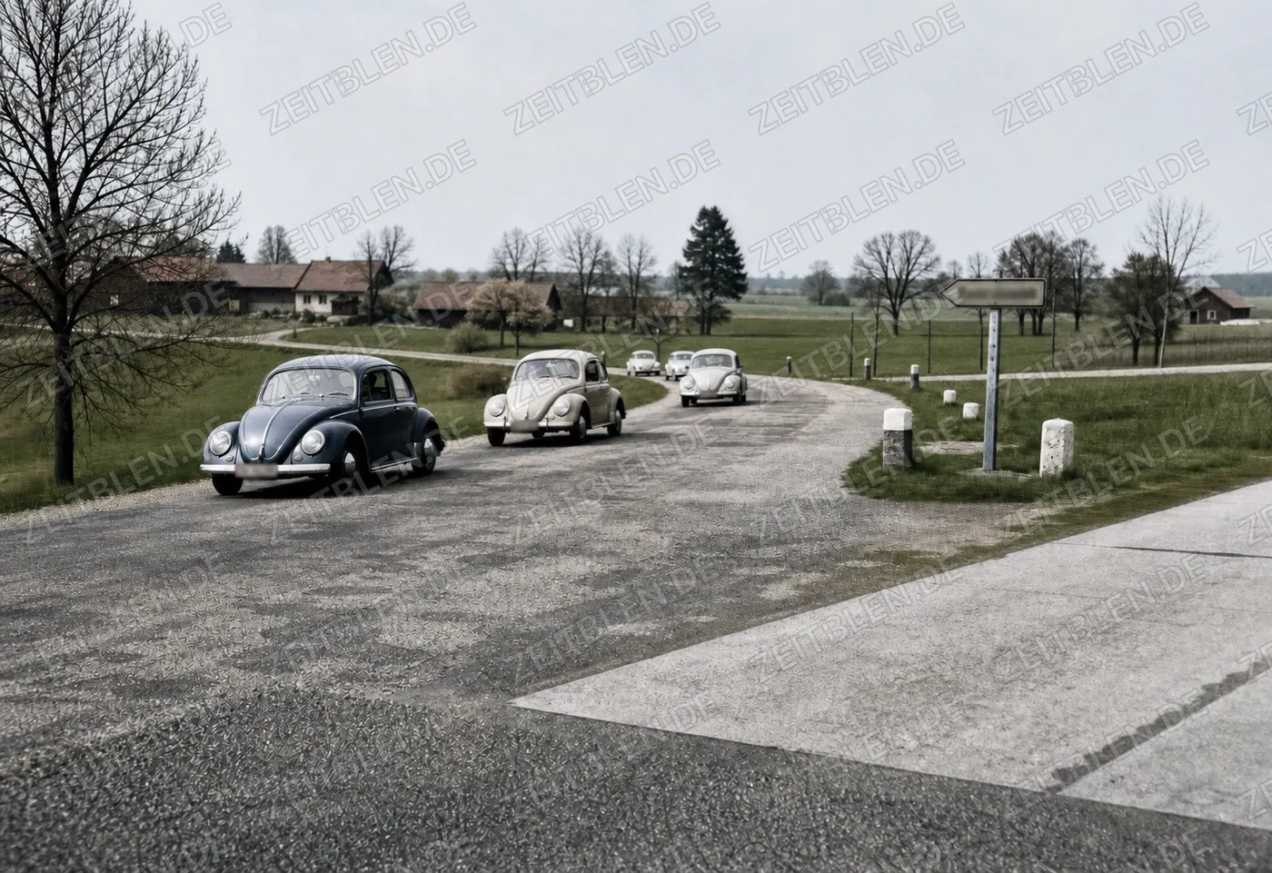 Autokolonne von Kriegsversehrten auf dem Weg nach Tegernsee