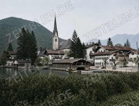 Blick auf St. Quirinus am Tegernsee