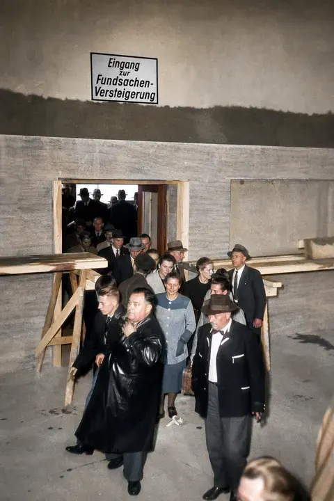 Eingang zur Fundsachenversteigerung am Münchner Hauptbahnhof