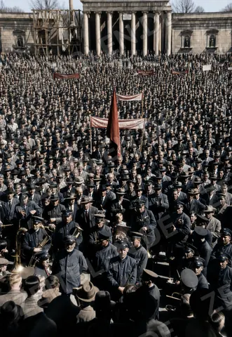 DGB-Maifeier auf dem Münchner Königsplatz, 1. Mai 1950