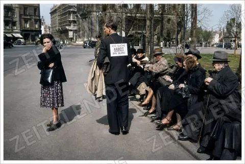 „Ich suche Arbeit, bin blind“ - Arbeitssuche in München, April 1950