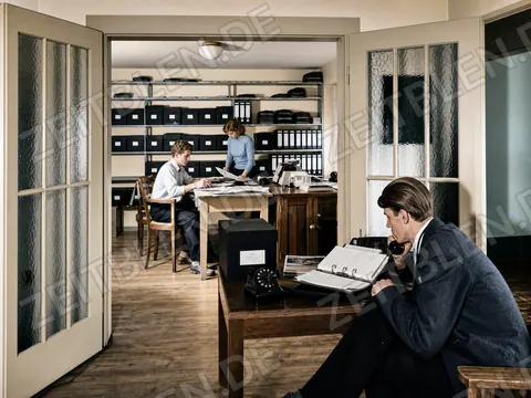 Büro der Bayerischen Bildgesellschaft, 21. April 1950