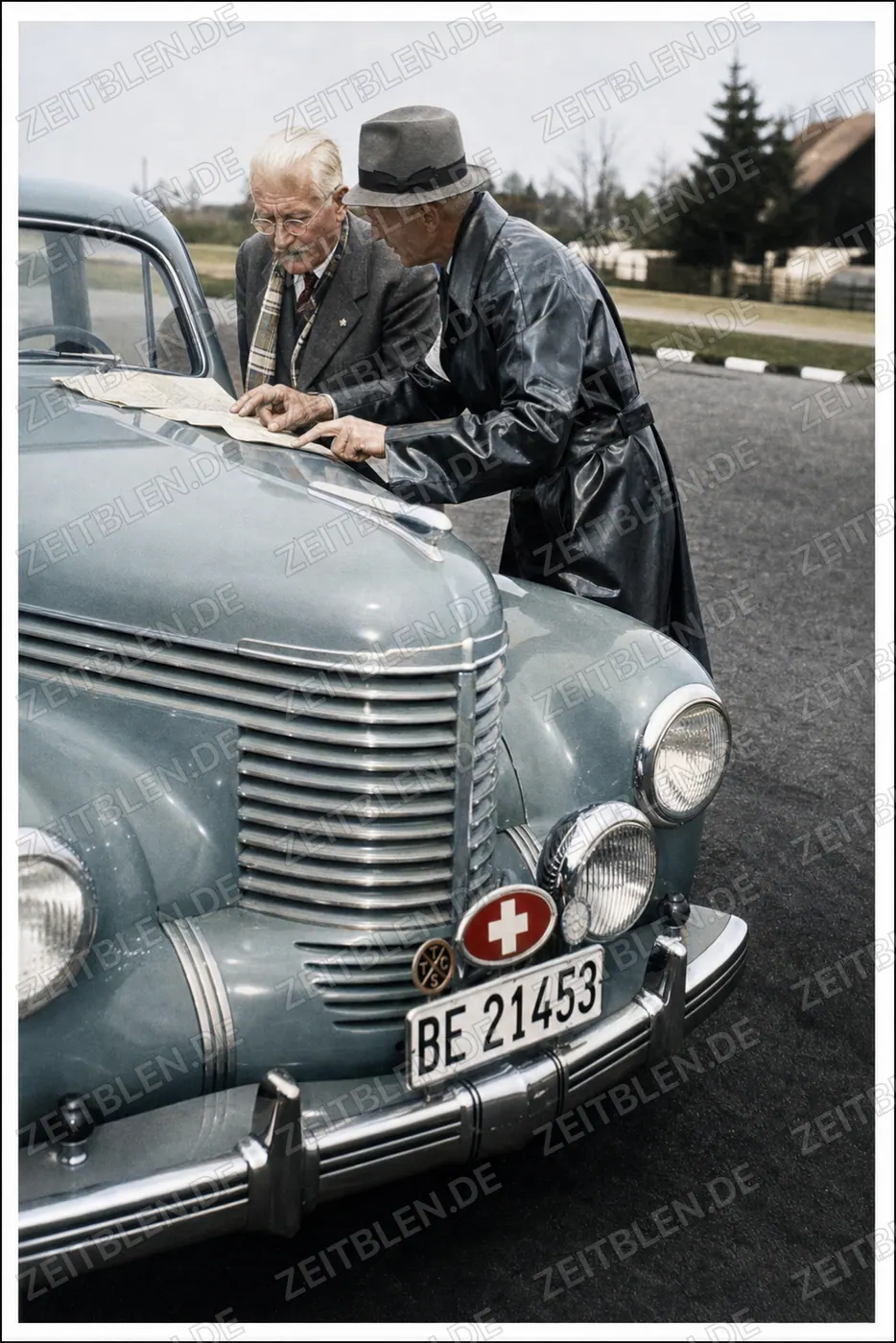 Lotsendienst mit Schweizer Automobil, 28. April 1950