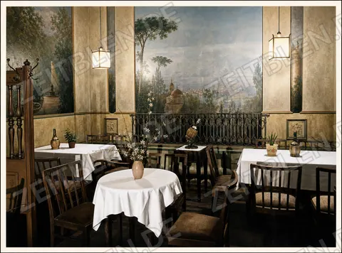 Gastraum der Osteria Bavaria in der Schellingstraße 62