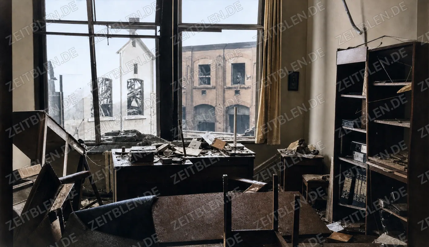 Beschädigtes Büro nach der BASF-Explosion in Ludwigshafen