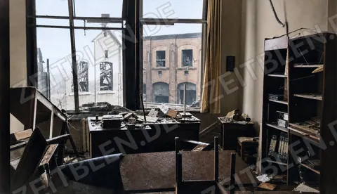 Beschädigtes Büro nach der BASF-Explosion in Ludwigshafen