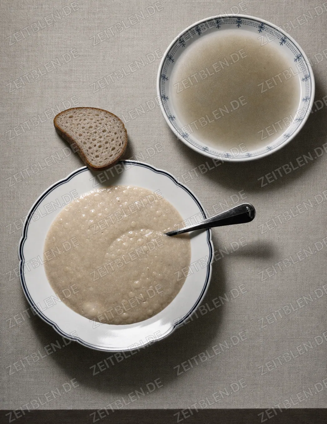 Brei oder Suppe mit Brot, 25. April 1947