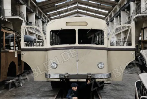 Omnibusfertigung bei Krauss-Maffei/Rathgeber, 3. Dezember 1946