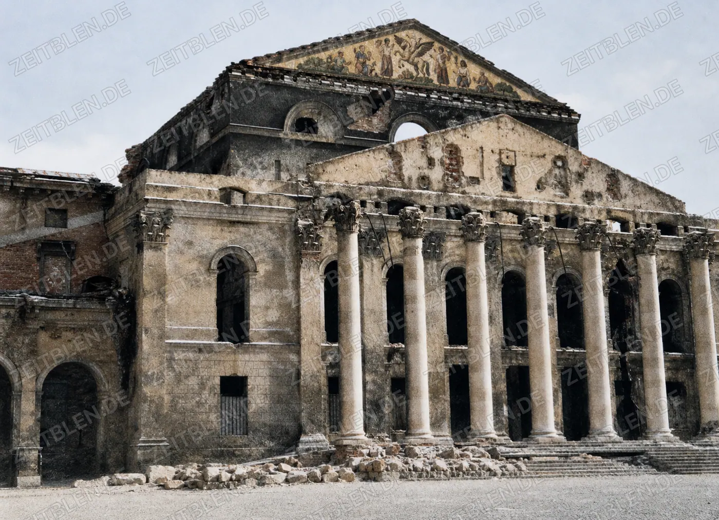 Zerstörtes Nationaltheater München, Oktober 1946