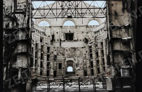 Ruine des Operninnenraums im Nationaltheater München