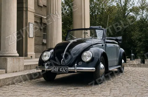 Frontansicht eines VW Käfer Cabriolets