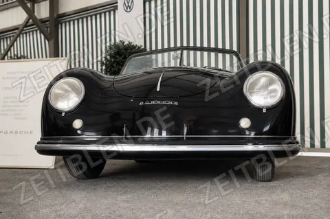 Frontansicht eines Porsche 356 einem Urporsche ,bei der MAHAG-Präsentation